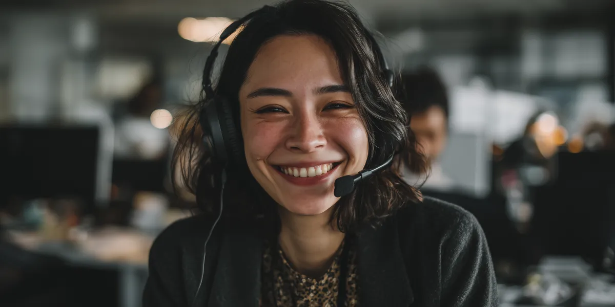 Especialista mulher sorridente